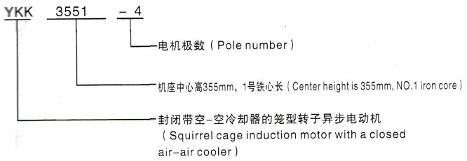 YKK系列(H355-1000)高压YRKK7102-4三相异步电机西安泰富西玛电机型号说明